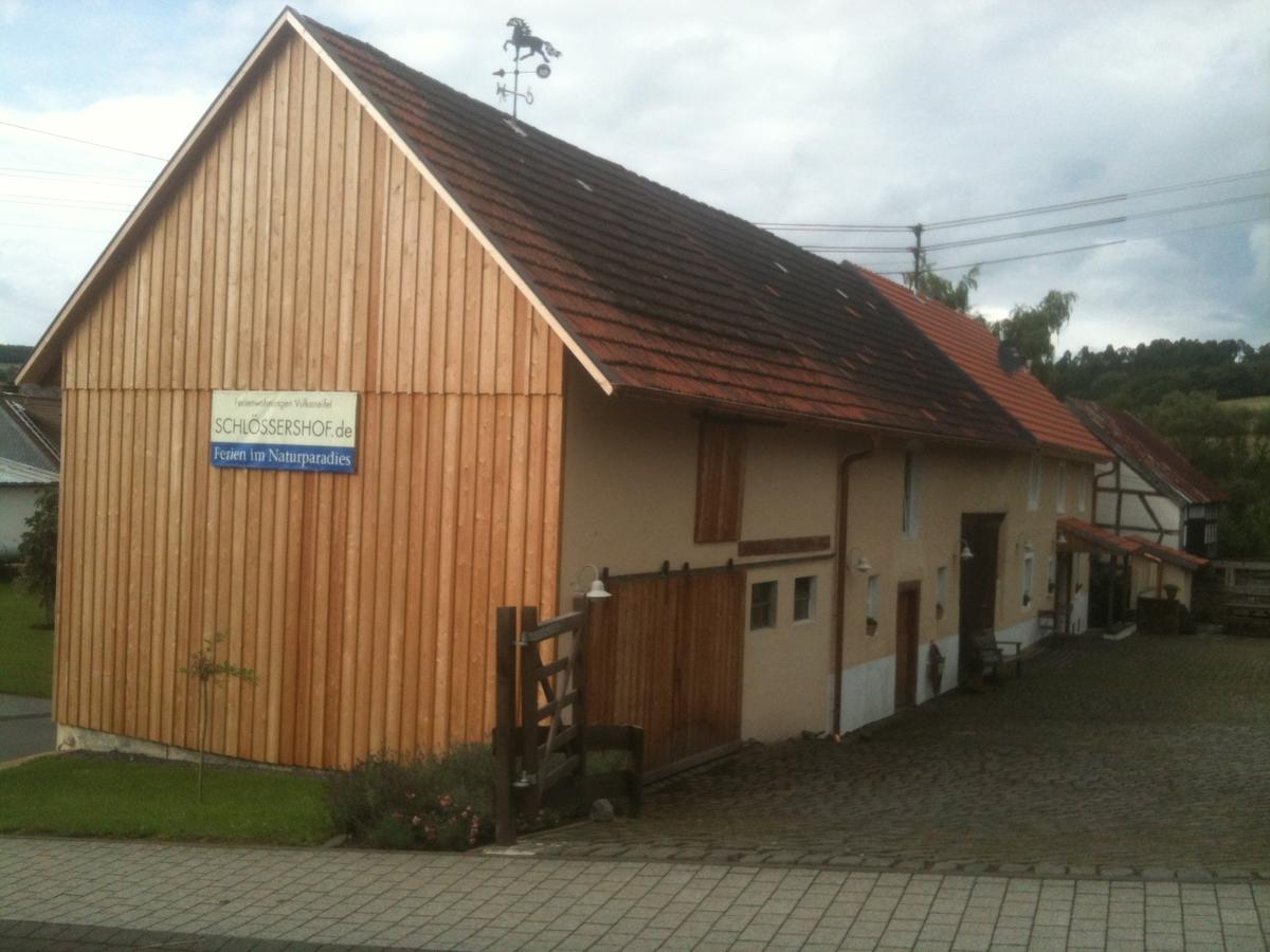 Ferienwohnung Schloessershof Borler Buitenkant foto